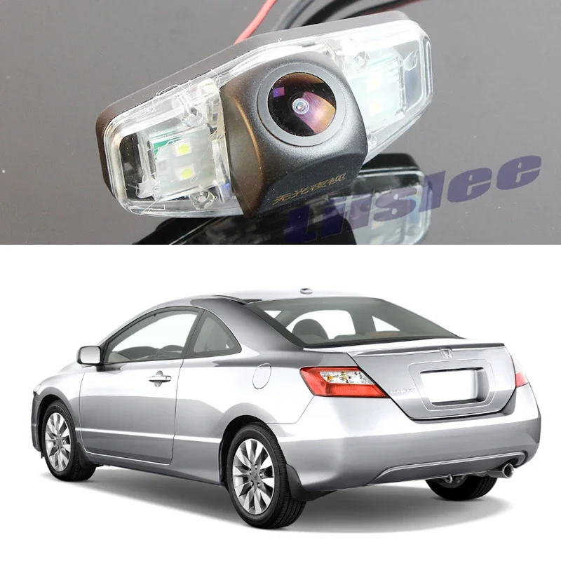 

Для Honda Civic 2006 ~ 2012 Автомобильная задняя камера заднего вида MK8 4D Седан AMG Ночной вид AHD CCD Водонепроницаемая 1080 720 Задняя часть