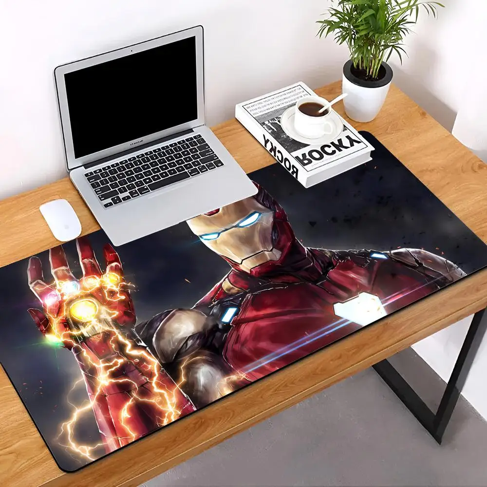 Marvel L-Irons Man MINISO Mouse Pad Mouse Mat Desk Mat With Pad Gaming Accessories Prime Gaming XXL Keyboard Pad Padding Mat