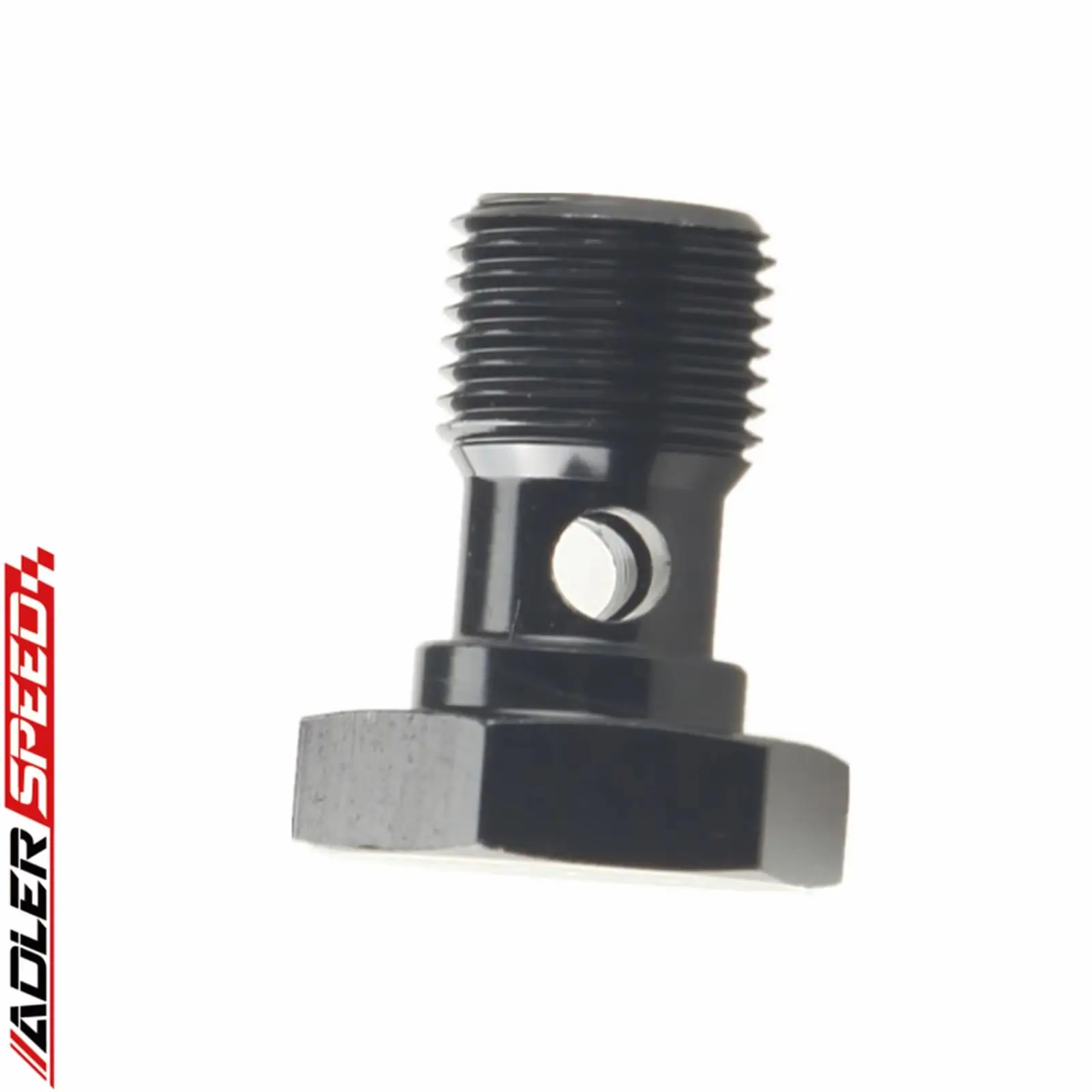 ADLERSPEED Aluminium Brake Fitting Adaptor - Banjo Bolt M8/M10/M12/M14/M16 x 1.0/1.25/1.5, 1/2-20, 7/16-24, 3/8-24 Black