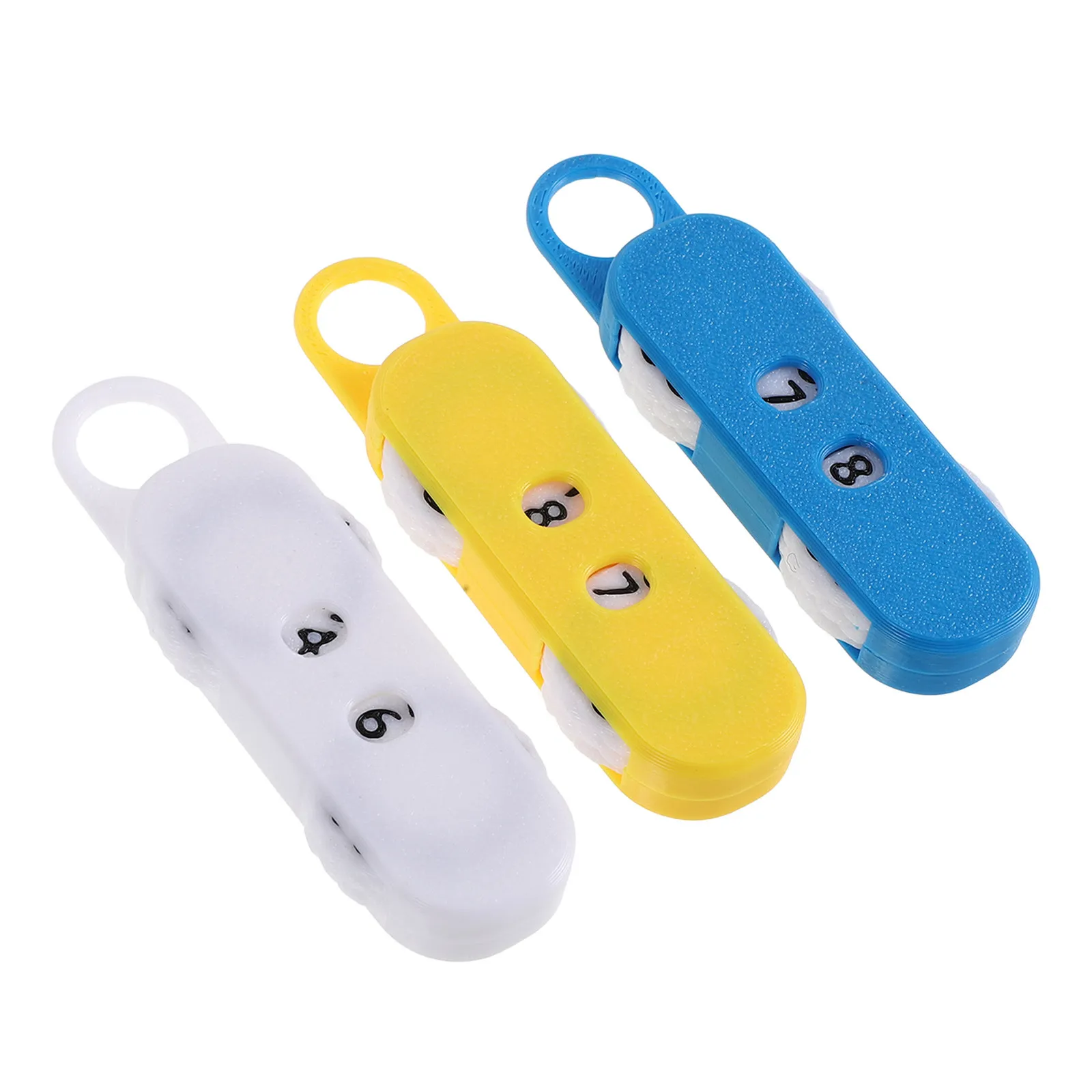 3pcs Knitting Row Counter Manual Ring Tracker Resettable Stitch Meter Portable Barrel Style Tool For Crochet  Knitting Scarf