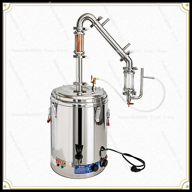 Oblique Household Small Hydrosol Distiller Hydrosol Machine Commercial Plug-in Essential Oil Hydrosol Extractor Anti-dry Burning