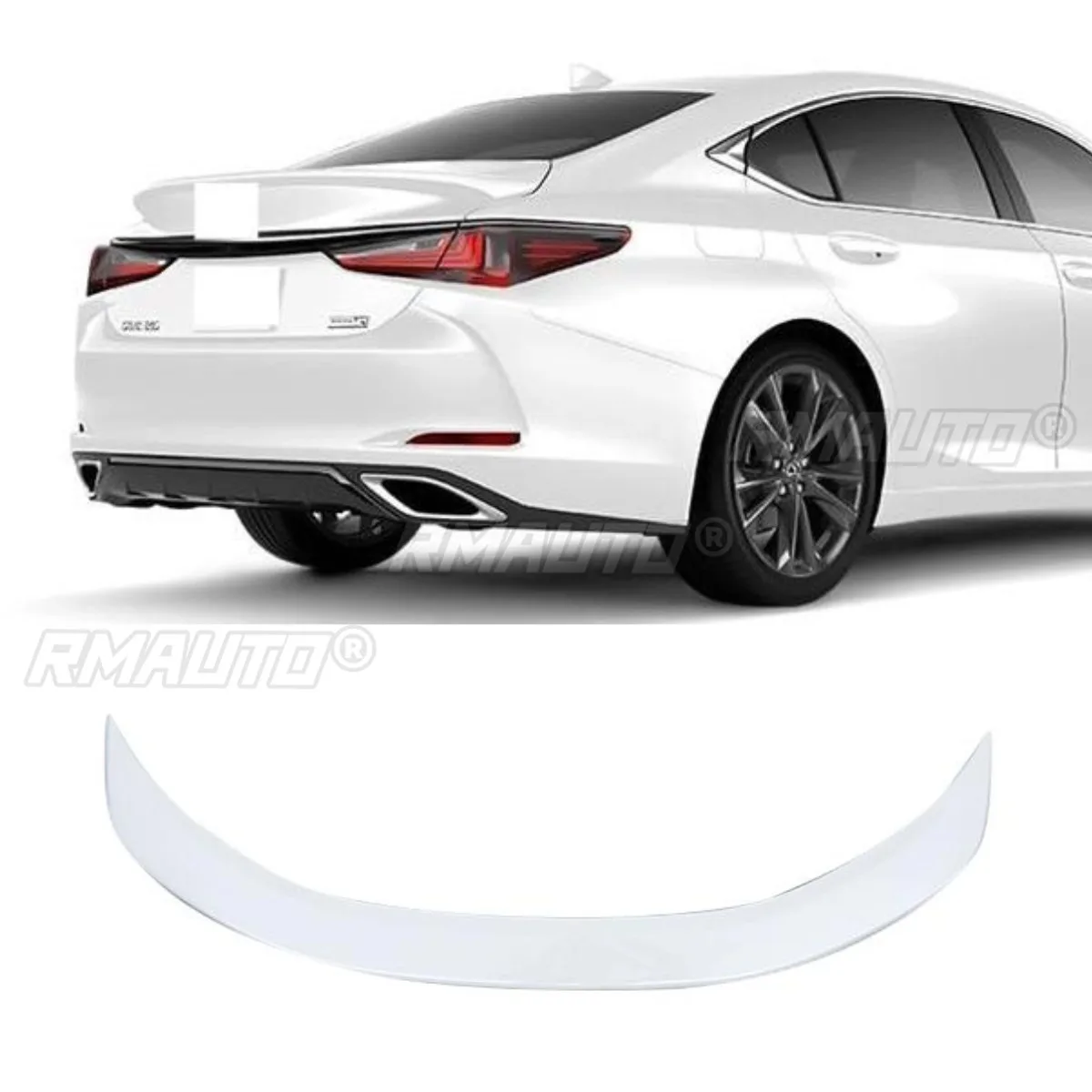 Car Rear Trunk Spoiler Modification Part for Lexus ES200 ES260 ES300h 2018-2023 Rear Trunk Spoiler Wing Car Accessories