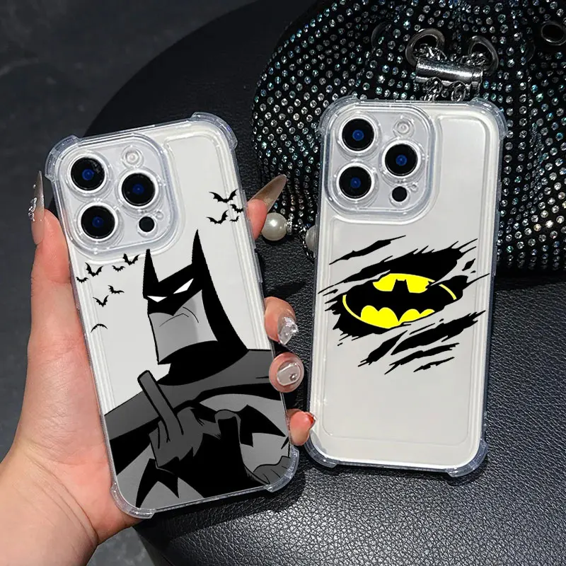 Capa de Celular Antichoque de TPU com Design de Anime B-Batman para Samsung Galaxy S26 S25 S24 S23 S22 S21 S20 Edge FE Ultra Plus 4G 5G