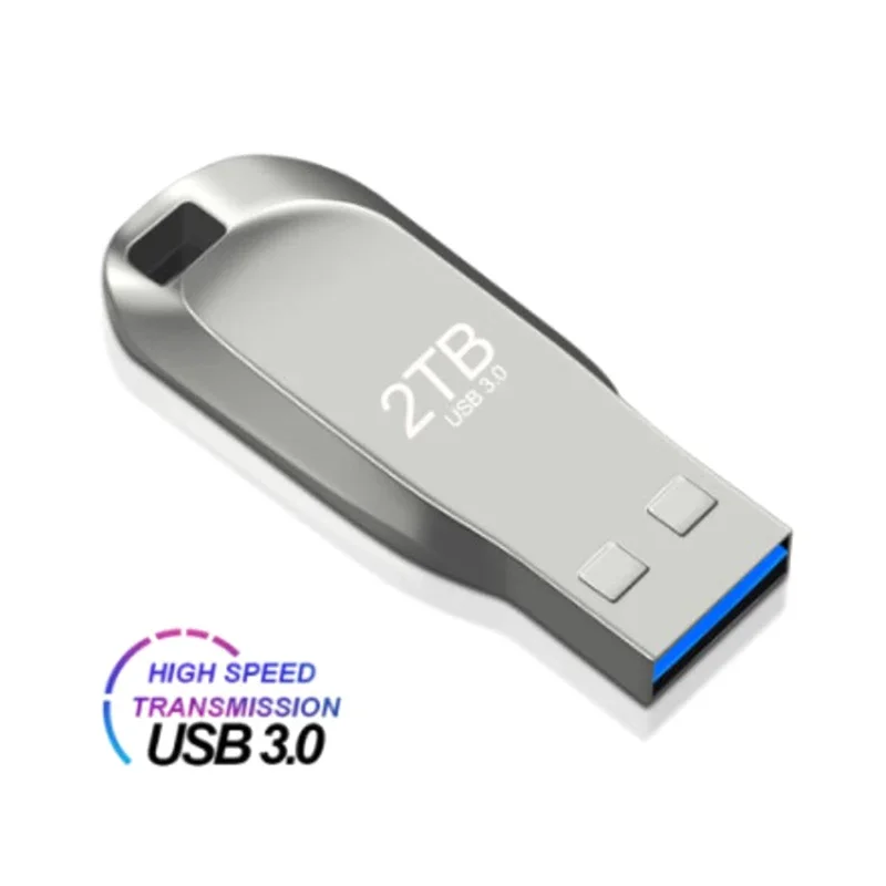 محرك فلاش USB 3.0 معدني سعة 2 تيرابايت، محرك أقراص فلاش سعة 1 تيرابايت عالي السرعة ​ ​ بندريف مقاوم للماء USB ترقية قرص فلاش محول جديد من النوع C