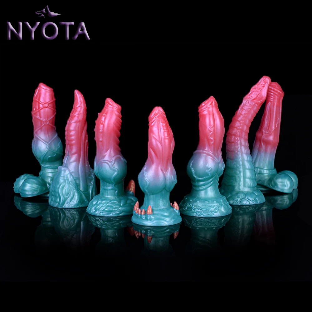 

NYOTA Fantasy Anal Dilator Silicone Dildo Dick Soft Butt Plug Vagina Ass Massage Masturbation Sex Toys For Men Women Adult 18+