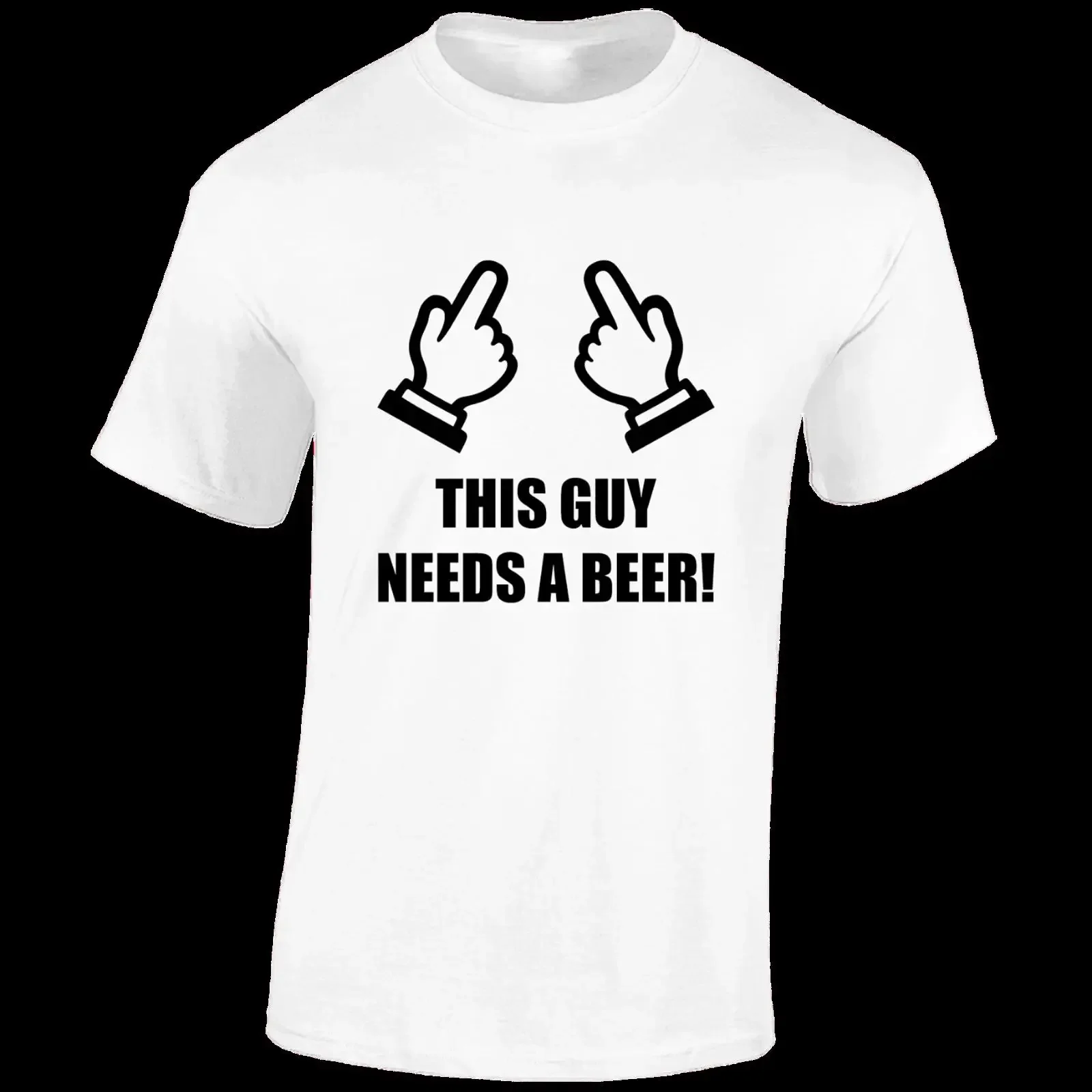 THIS GUY NEEDS A BEER HERREN T SHIRT LUSTIGER WITZ GESCHENK FÜR PAPA MANN TOP vintage Washed Versatile designer clothes fashion