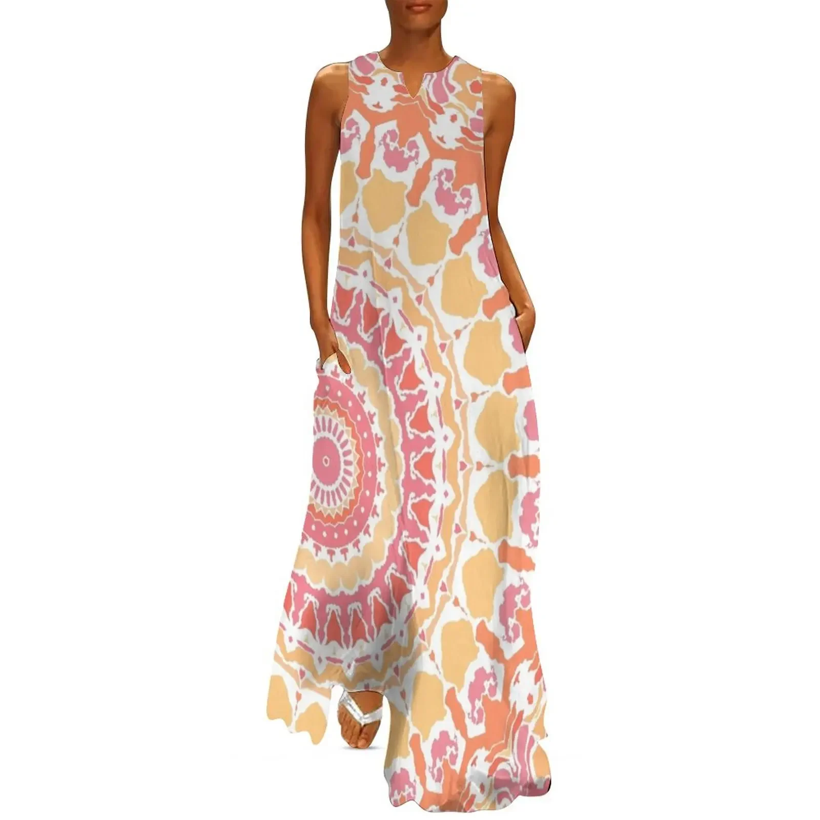 

Sunshine in the Summer Mandala Long Dress bandage dress women clothes dresses for special events Dress