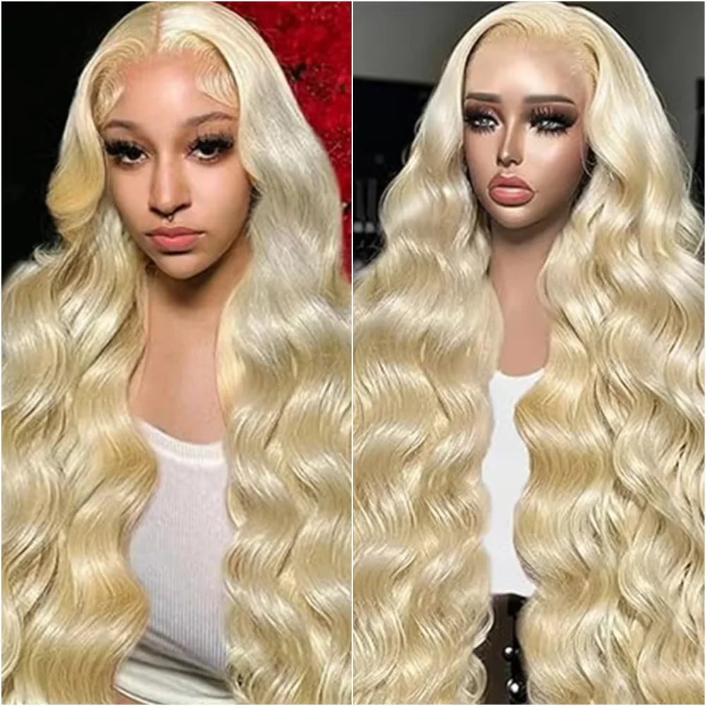 

30 40 44 дюйма 613 HD Lace Frontal парик из натуральных волос, плотность 220, 13x6, окрашенный в блонд, с эффектом натуральной волны, 100% человеческие волосы