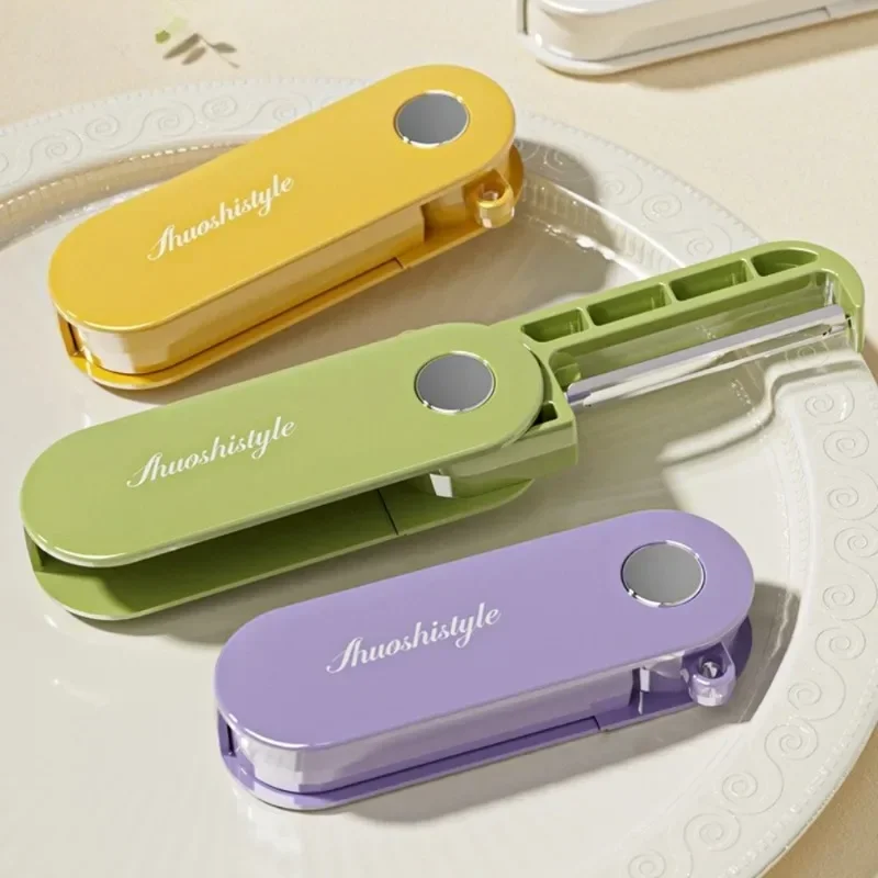 1/3 Pcs Folding Peeler Skin Scraper Portable Fruit Peeler Rotating Blade Compatible with Lanyard Suitable Kitchen Outdoor Use