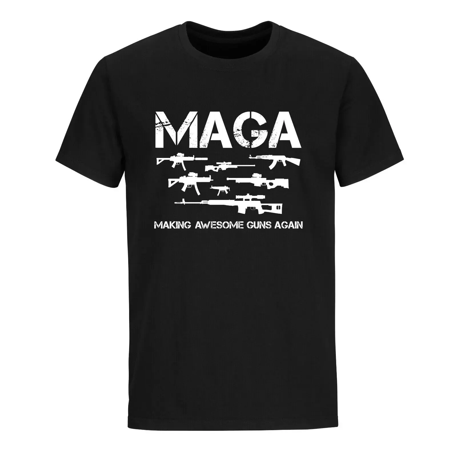 Pro Gun MAGA 2nd Amendment Guns Rights Funny Mens T-shirt Men's 100% Cotton Casual T-shirts Loose Top Size S-3XL