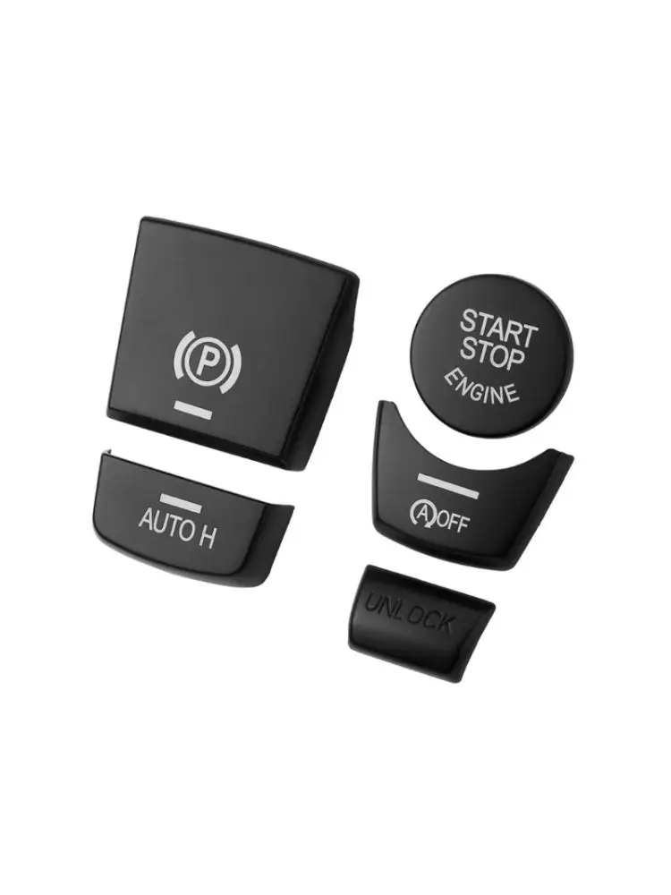 Car Interior Replacement Cap ABS Interior Button Cover Trim Set for 5/6/7 Line Selected Vehicle Line , Console Update Parts for