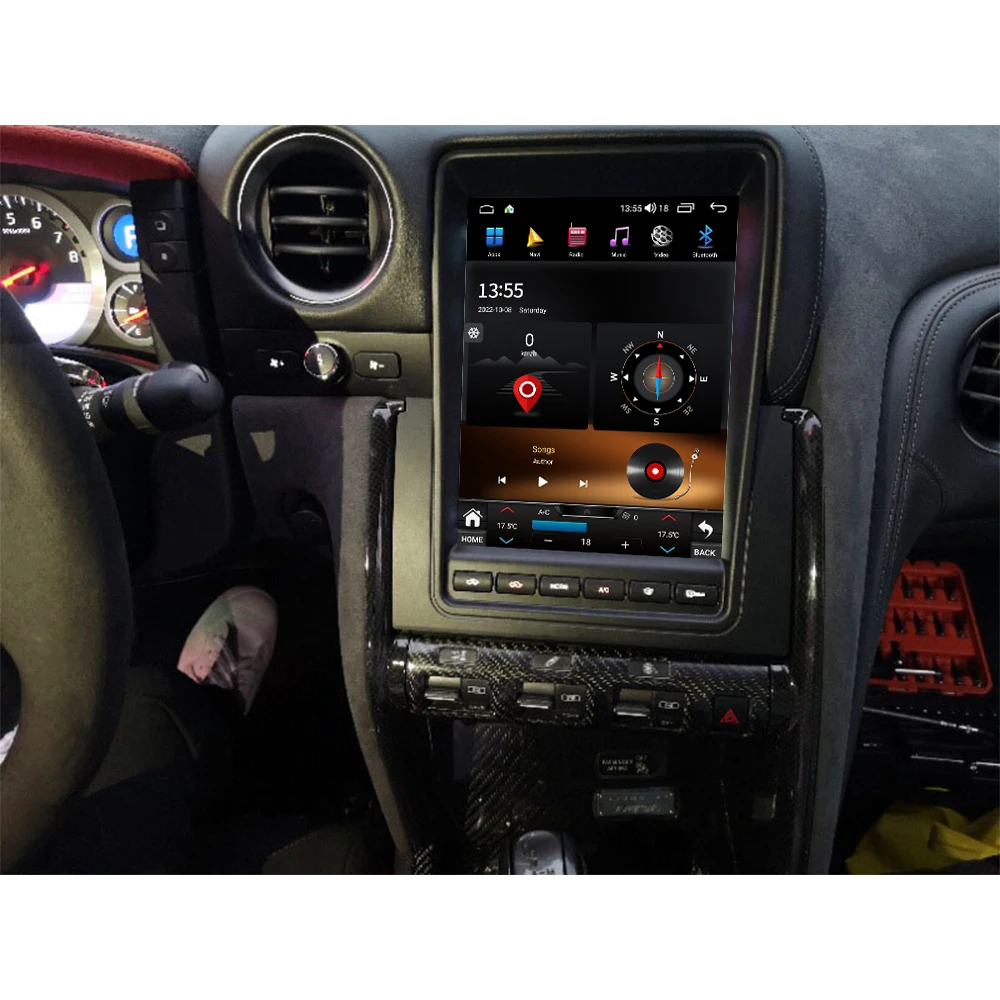 

Car Radio Tesla Style Android 12 For Nissan GT-R GTR R35 2008-2017 Multimedia Player GPS Navigation DSP Carplay 9.7 inches