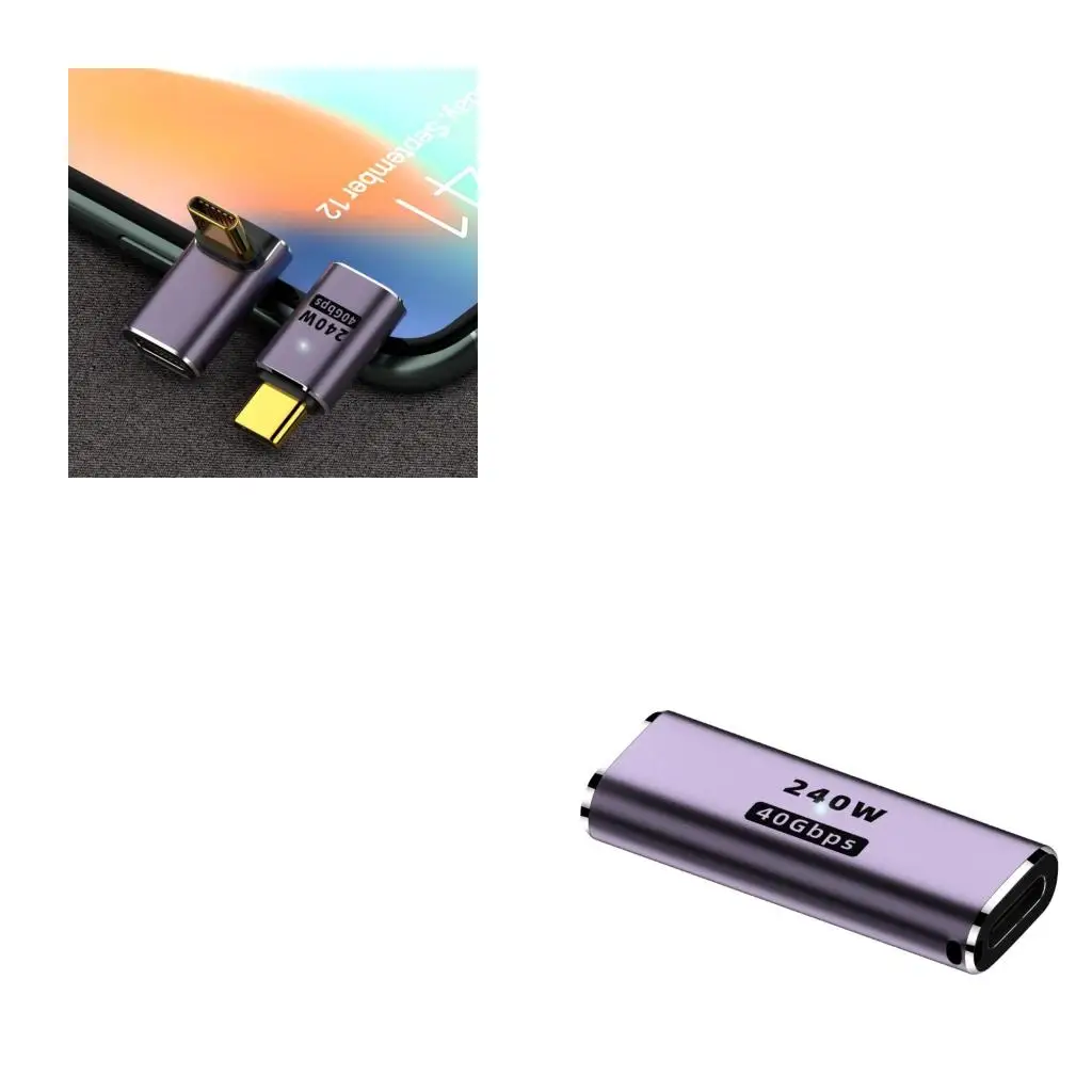 

Высокопроизводительный адаптер типа C «мама» на тип C «папа», 40 Гбит/с, адаптер для быстрой передачи данных, адаптеры для из