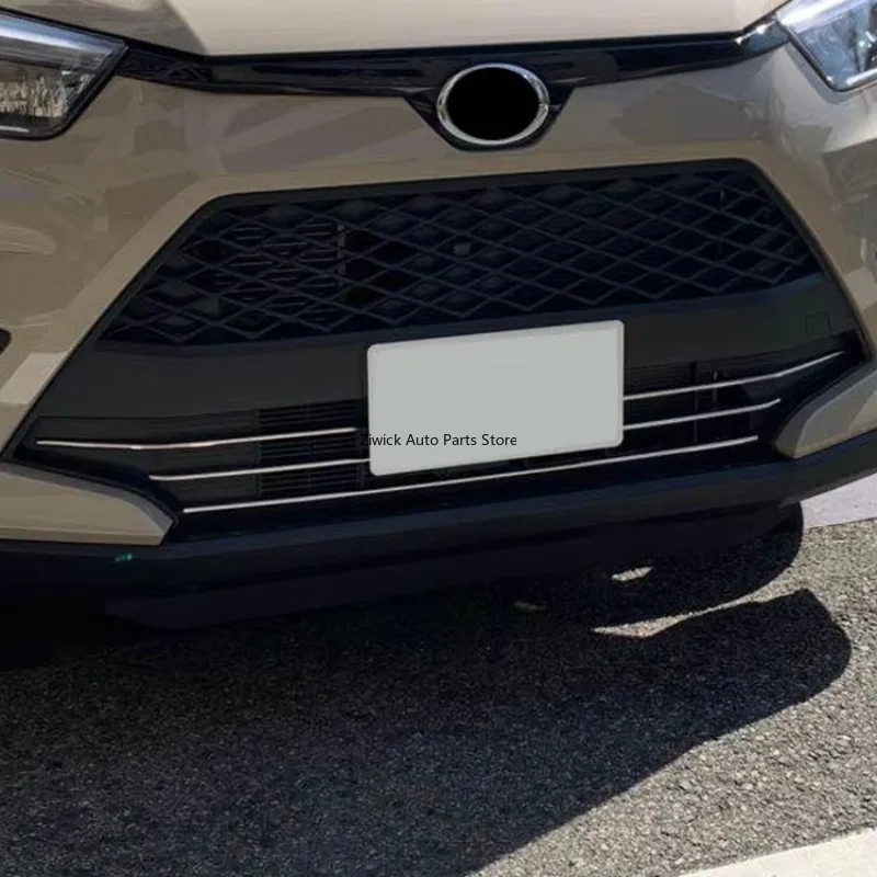 High Quality Stainless Steel Chrome Car Styling External Accessories Front Bumper Grille Trim for Toyota Raize A200A A210A 2019