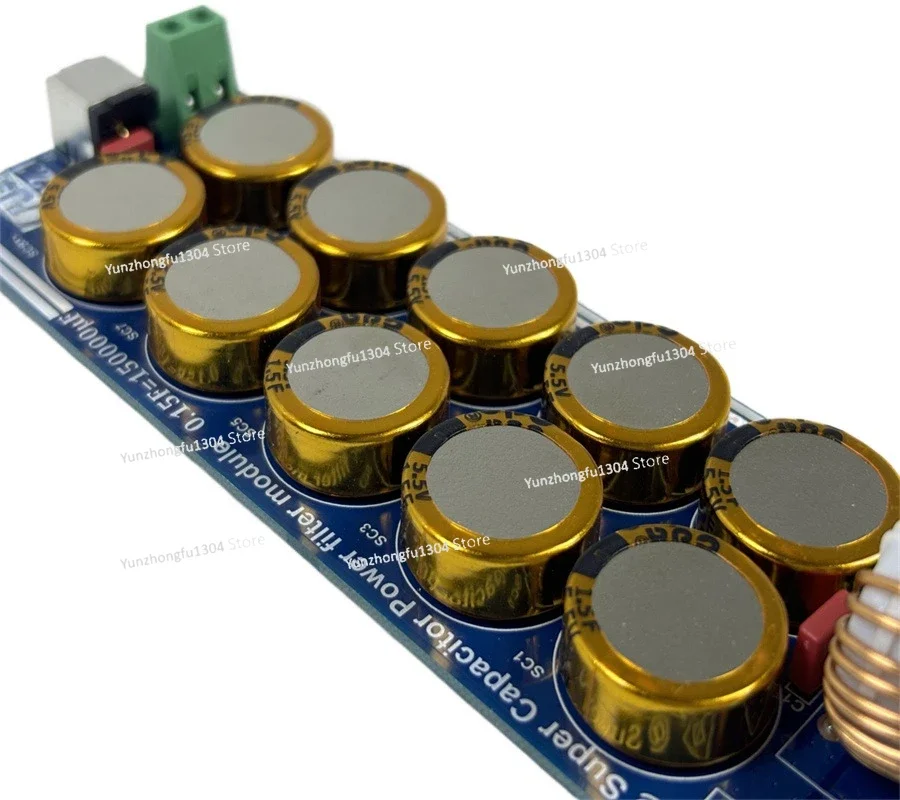 High-end 5V-48V capacitor Filter Board 10A Linear Switching Power Supply For  Headphone Amplifier DAC