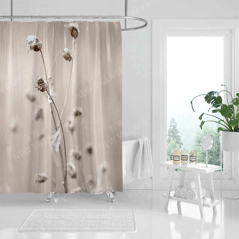 Waterproof fabric shower curtains Bathroom curtain accessories 180x200 Bath curtain for shower 240*200 nordic boho decoration