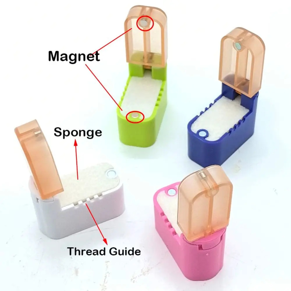 قفل صندوق زيت السيليكون لآلة الخياطة يمنع كسر صندوق سلكي ملون من البلاستيك من خلال الحرف اليدوية ذاتية الصنع #2