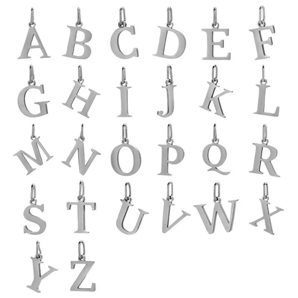 Small Luxury Initial Charm Pendant Set, DIY Letter Necklace Making Supplies, Fashionable Jewelry Parts