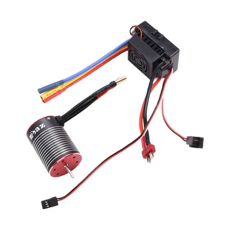 

【Sleek Design】Waterproof 3650 Brushless Motor With 60A ESC Combo For 1/10 RC Car Truck Parts