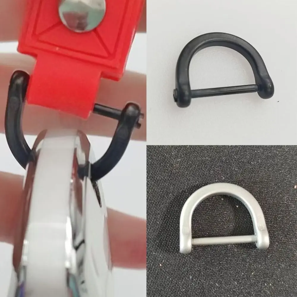 New Titanium Alloy Horseshoes Buckles D-Shaped High Quality D Bow Staples Carabiner DIY Hardware Accessories