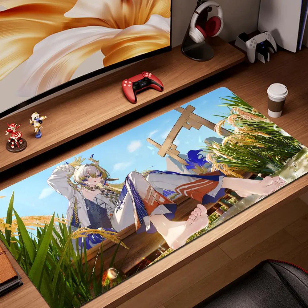 

Fashion Rubber Mouse Pad Arknights Shu Cute Girl Desk Mat Laptop Natural Rubber Mousepad Gaming Keyboard Pad Pc Accessories