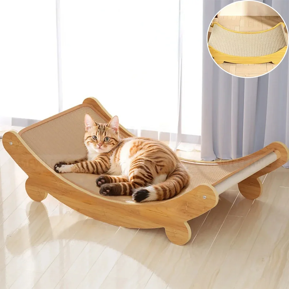 Sisal Cat Scratching Board Cat Anti Scratch Sofa Detachable Wear-resistant Multifuction Cat Sleeping Bed and Kitten Grinding Toy