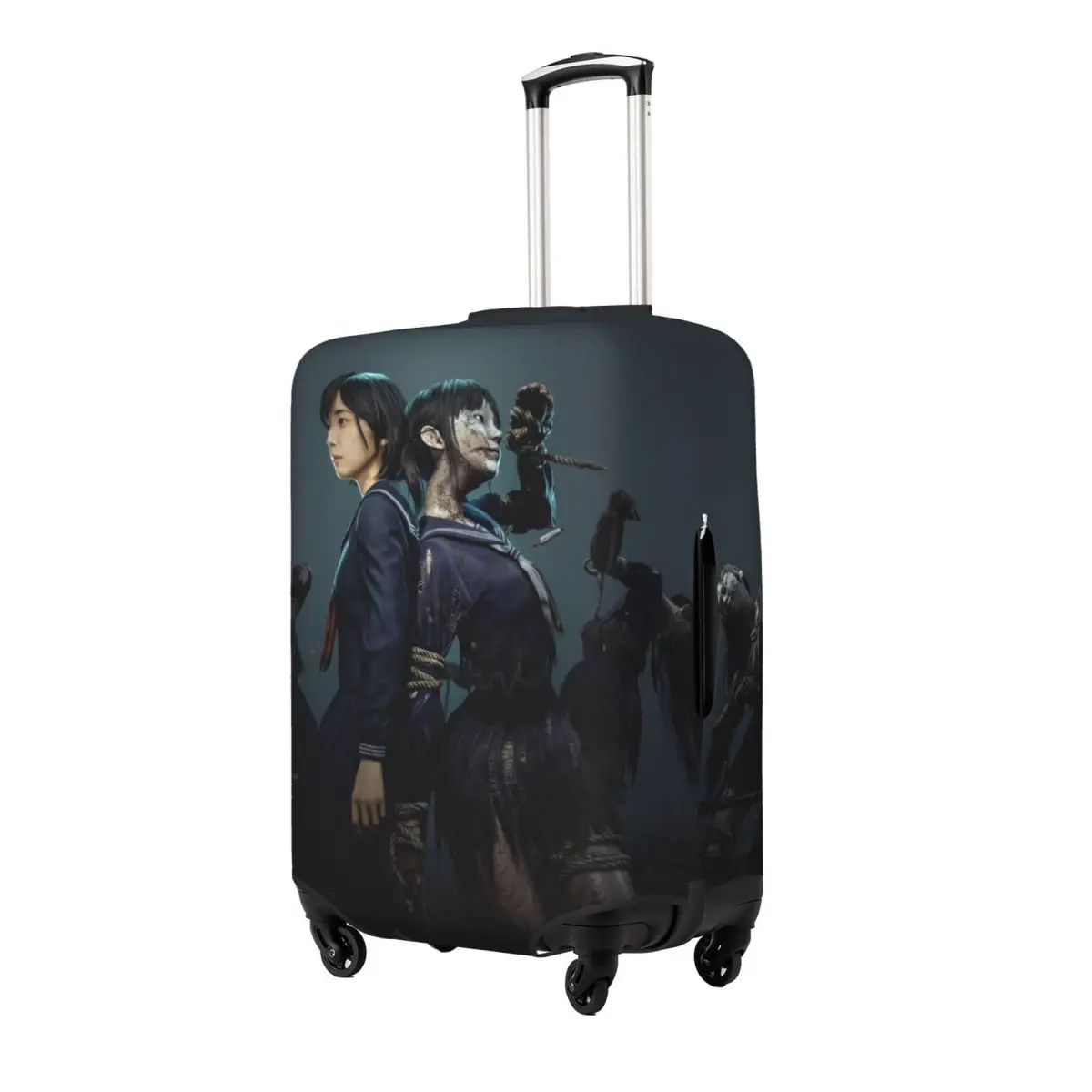 Silent Hill F Game Poster Suitcase Cover Cruise Trip Flight Elastic Luggage Case Protector