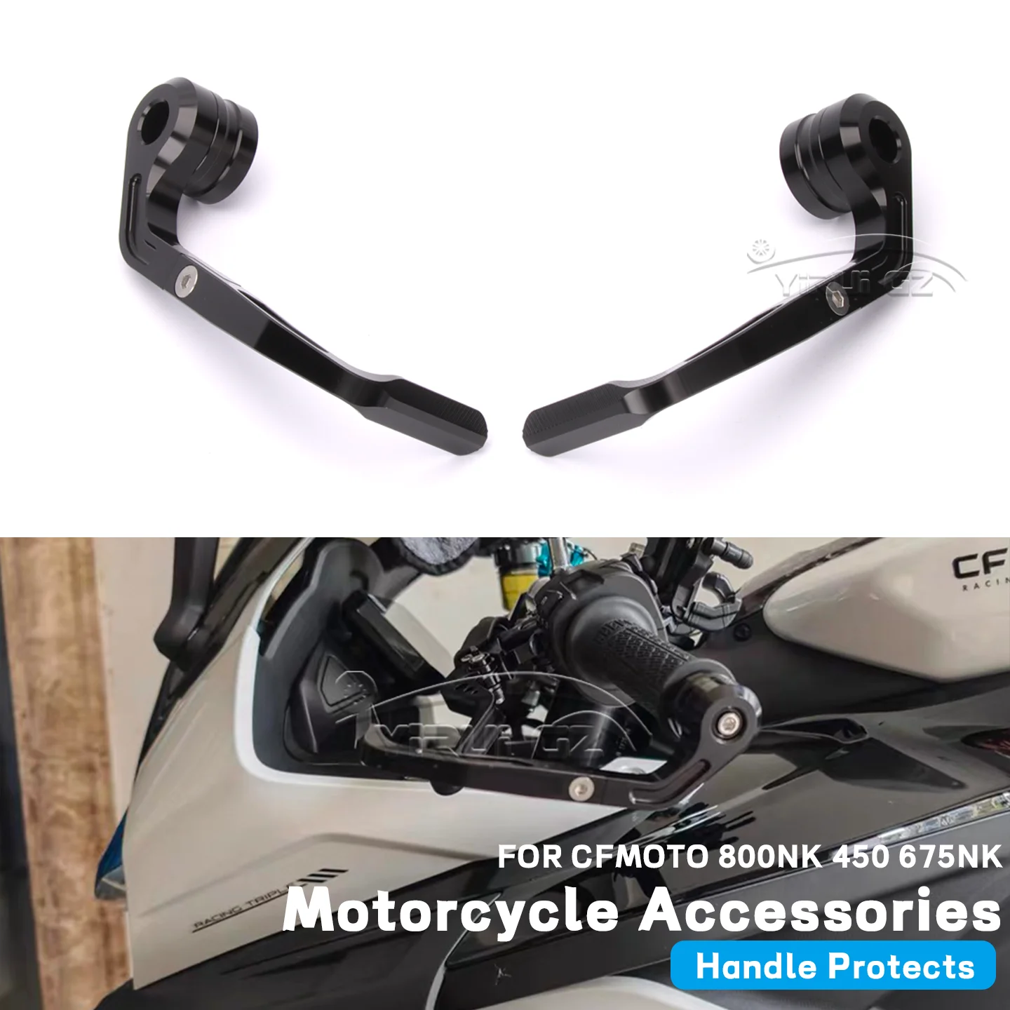

For CFMOTO 800 450NK 675N K Brake Lever Guard CNC Aluminium Universal motorcycle 7/8" Handlebar Protectors Universal 450 675 NK
