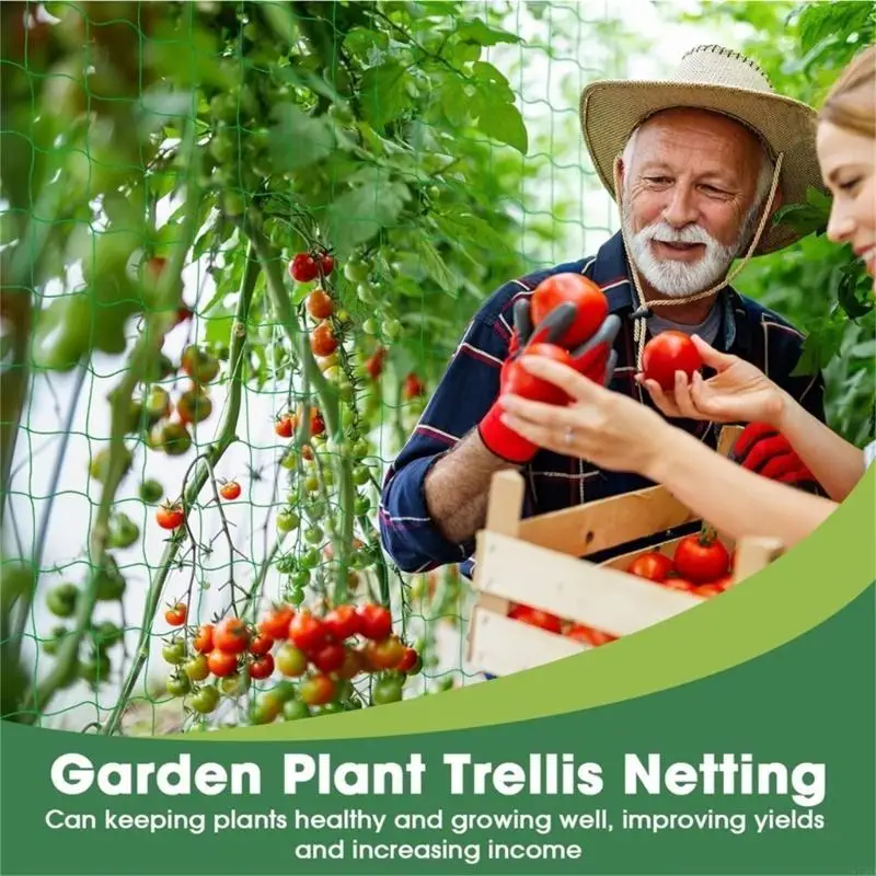 97qd pianta traliccio in rete da giardino verdure mesh supporto per piante per arrampicata vite