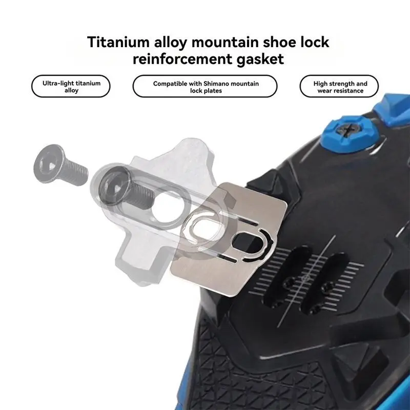 A89E-For Cleats Compatible Mountain Road Bicycle Wear Resistance Cleat Reinforcement Accessories