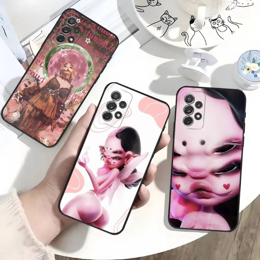 

M-Melanie Portals Album Phone Case For Samsung S25,S24,S21,S22,S23,S30,Ultra,S20,Plus,Fe,Lite,Note,10 Black Soft Shell