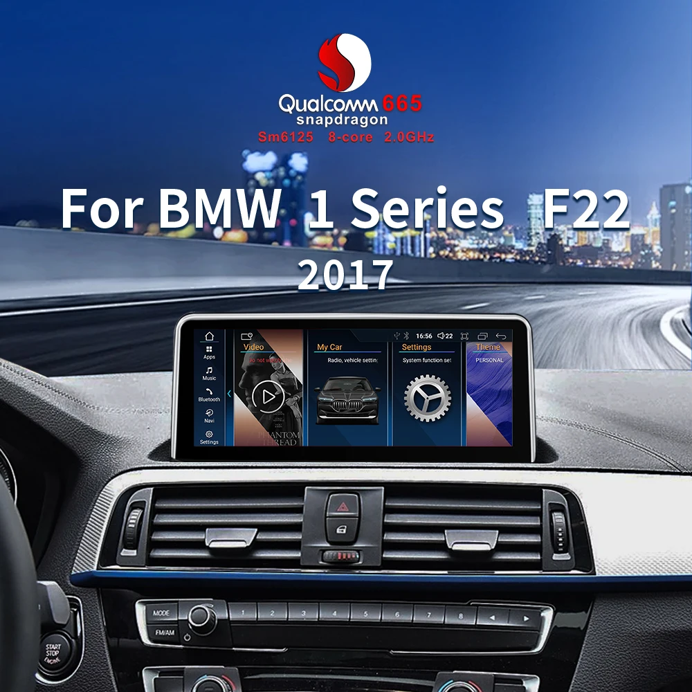 8.8 Inch Wireless Carplay Android Auto New Qualcomm 665 Car Digital Dashboard Multimedia Video Player Radio F22 F23