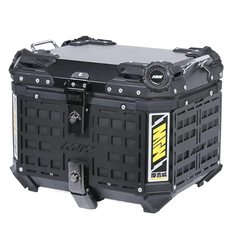 Factory Hot Selling NEW 45L Motorcycle Rear Lage Trunk Storage Top Case Tool Box Topcase Toolbox Tail Travel Topbox Aluminum Wat