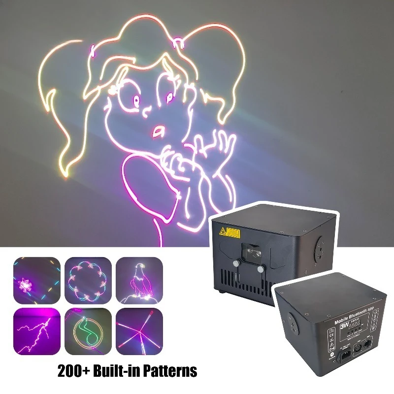 Disco RGB 3W 5W dynamic cube, app-controlled, rechargeable, IP20, suitable for mobile stage lighting, weddings, parties