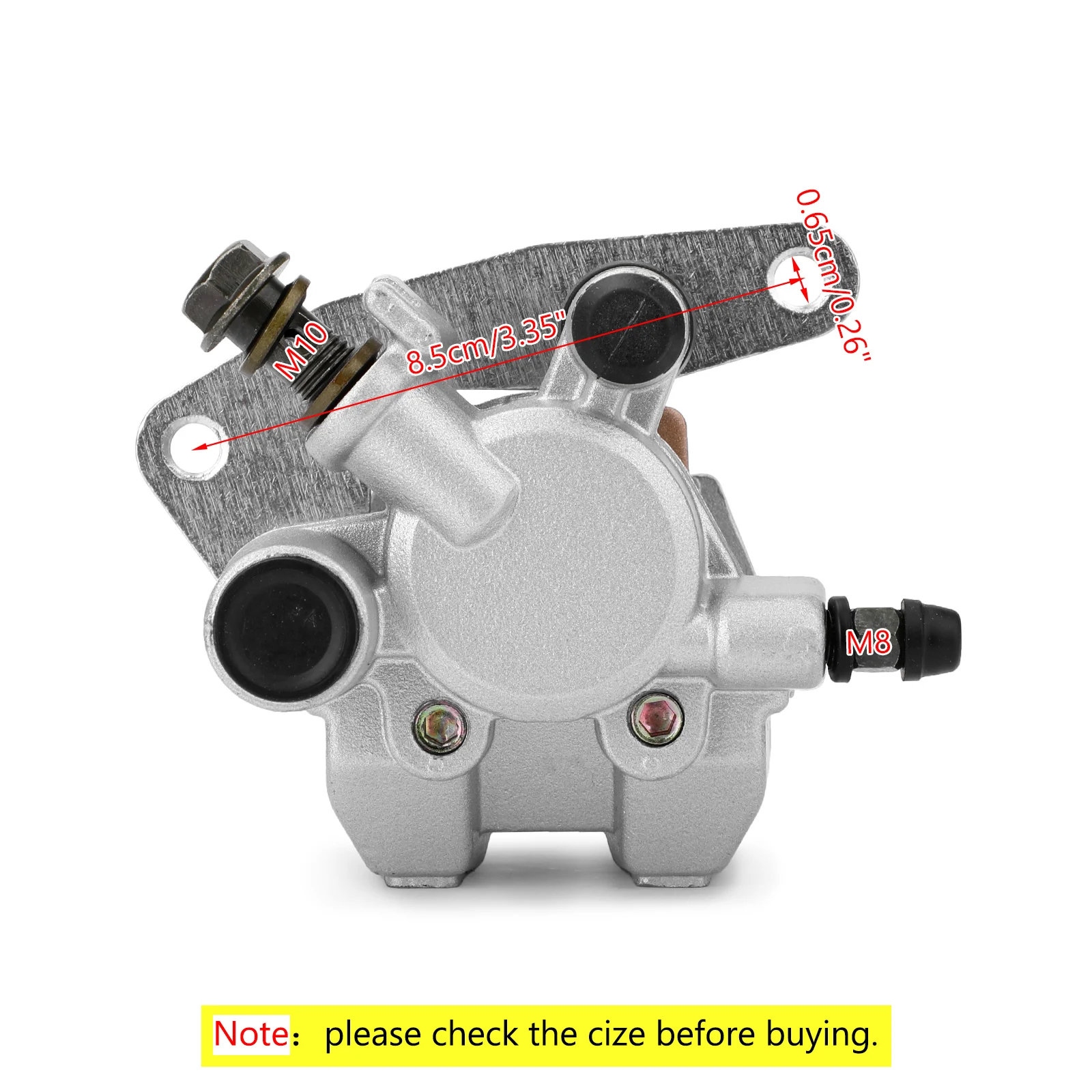 Topteng L&R Front Brake Caliper Set For Honda TRX 250 300 400 EX Yamaha YFM 250 350 400