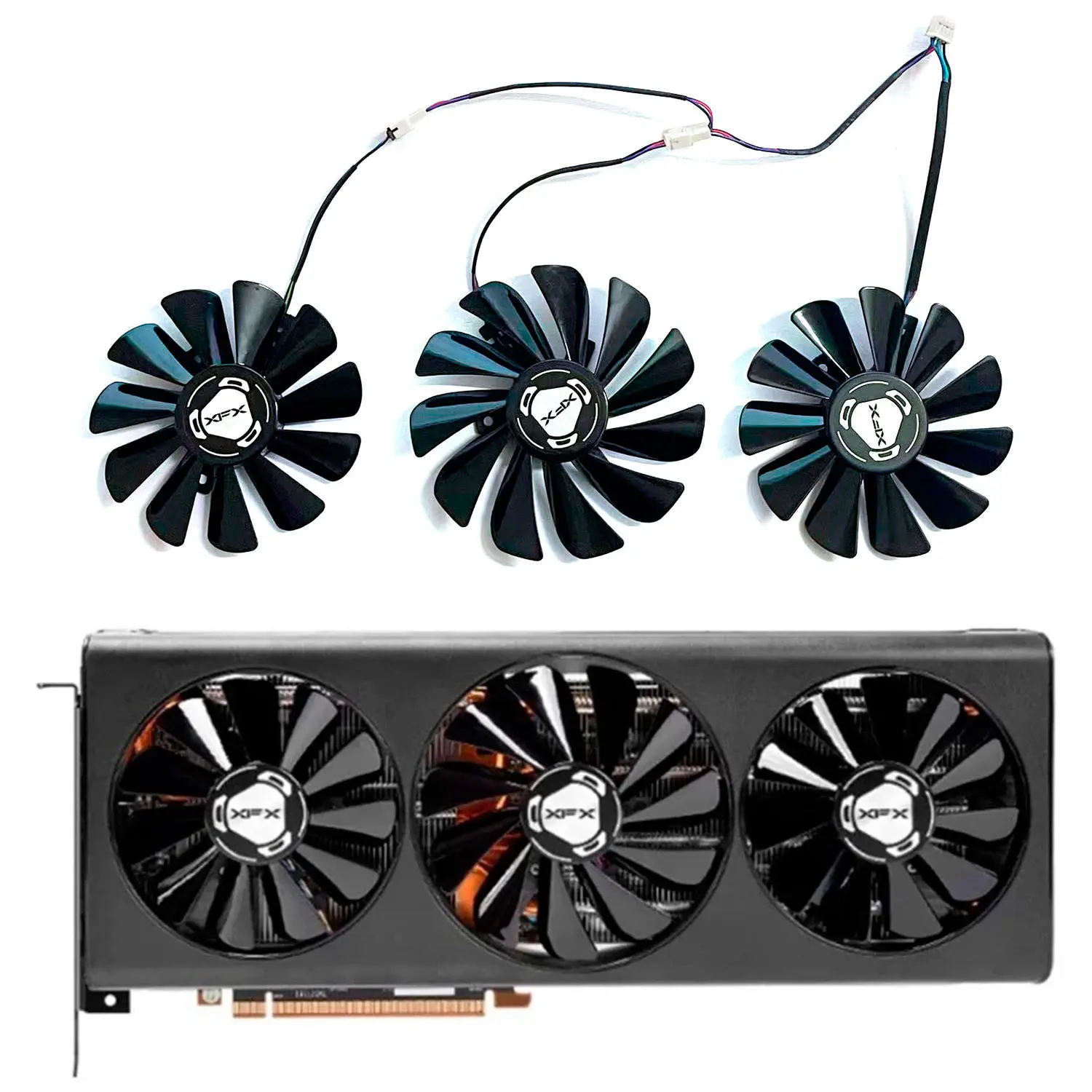 New GPU fan 4PIN 85MM 95MM CF101012S suitable for XFX RX 5700 Radeon 5700 XT 5600xt Thicc III graphics card fan