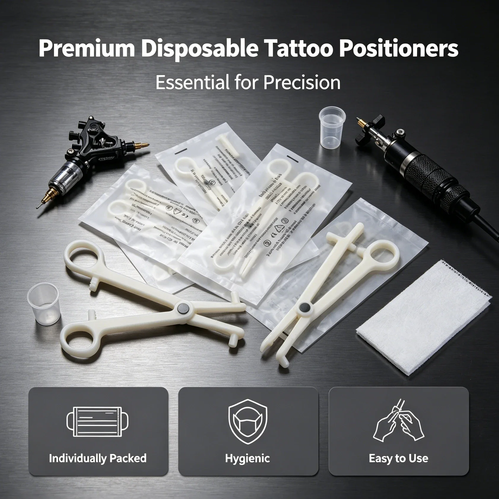 25PCS  Disposable Piercing Clamps 1pcs Disposable Piercing Forceps Piercing Clamps Septum Forceps Clamps Plastic Piercing