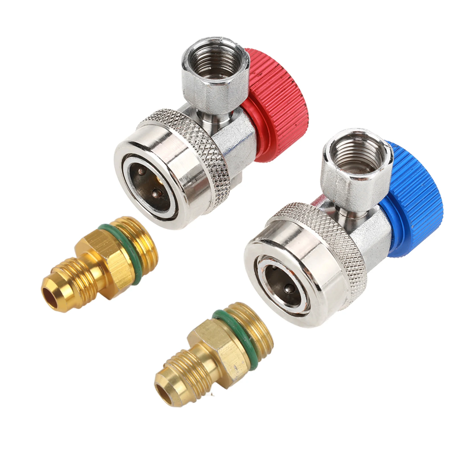 R134 A/C Low/High Quick Connector Air Conditioning Coupler Adapter with  High Low Coupler Adapter High Low Coupler Connector