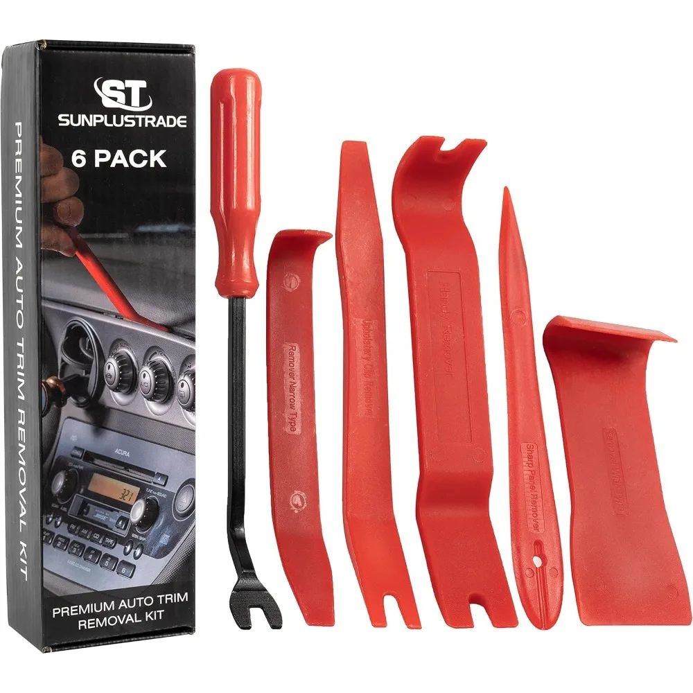 

Набор инструментов для автоматического снятия обшивки — пластиковые инструменты без царапин для дверных панелей автомобиля, крепежных деталей, приборных панелей