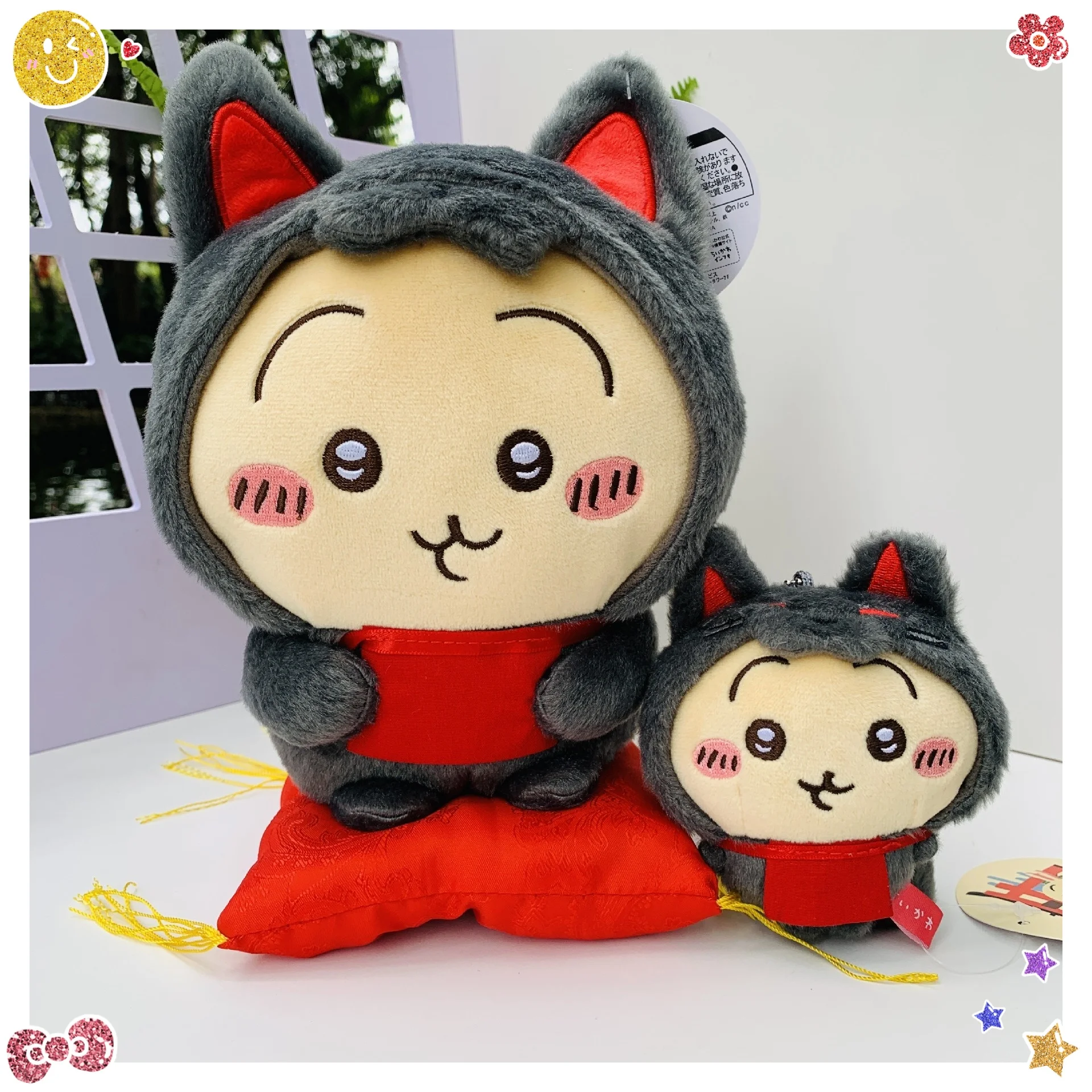 Hot Selling Cartoon Trio Chiikawa Series Plush Pendant Hachiware Kawaii Usach Plush Toy Pendant Cute Doll Bag Pendant Doll