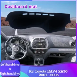 for Toyota RAV4 XA20 2001~2005 Dashboard Cover Pad Sunshade Dashmat Liner Caerpet Anti-Slip Carpet Car Rug Accessories 2002 2003