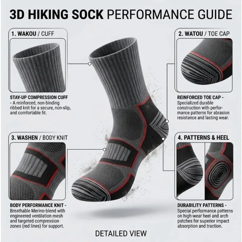 Commuter sports dual-use mid tube socks with contrasting color zones for shock absorption, arch protection, anti slip, anti odor