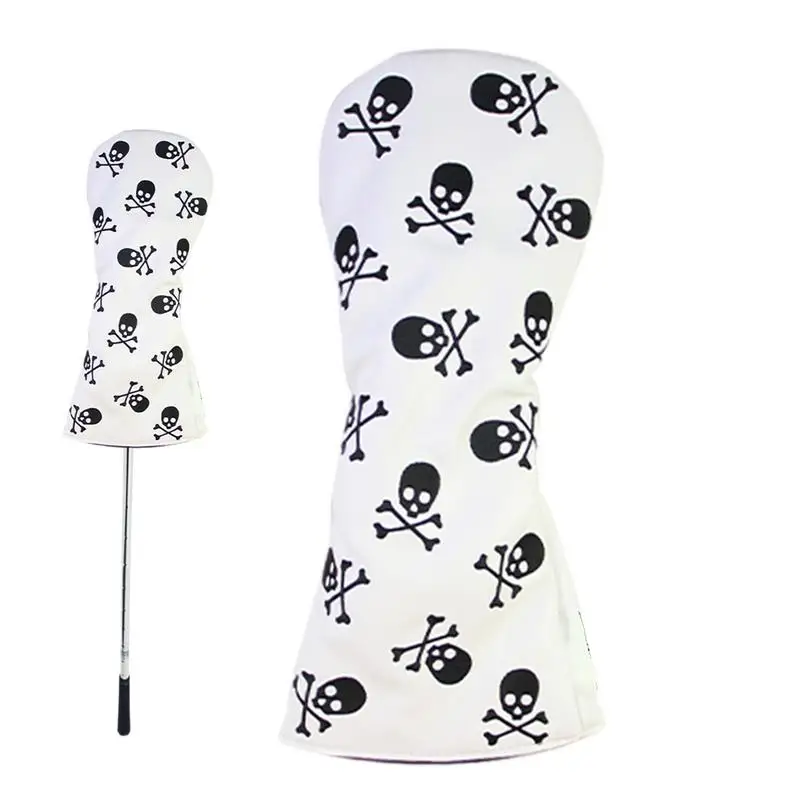 

Golf Club Covers PU Leather Club Covers Iron And Wedge Golf Head Covers Golf Iron Head Covers Set Headcover With Skull Design