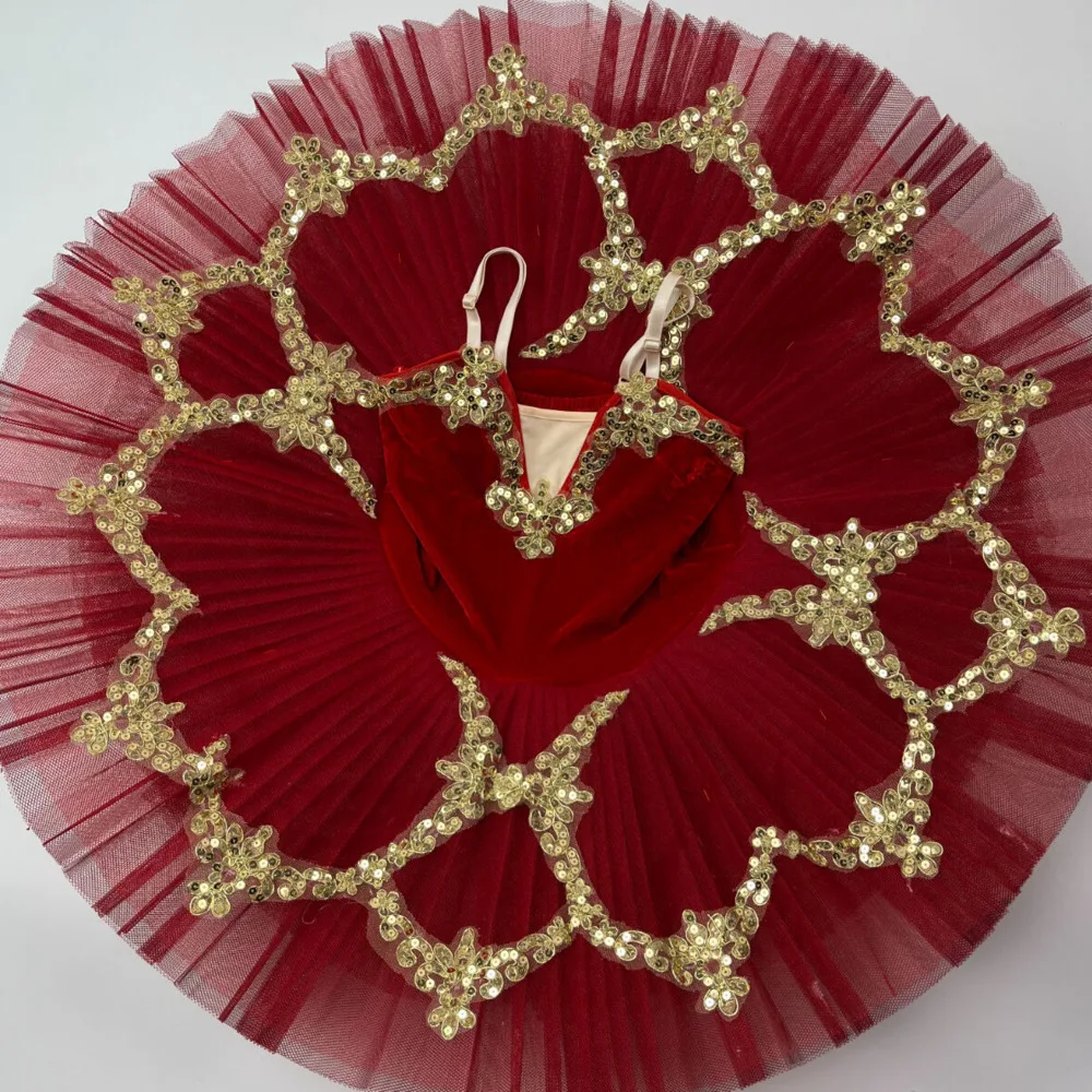 زي الباليه للفتيات ، توتو المهنية ، ملابس الباليه للأطفال الصغار ، رقص بحيرة البجع ، فستان التزلج على الباليه الفطائر للأطفال