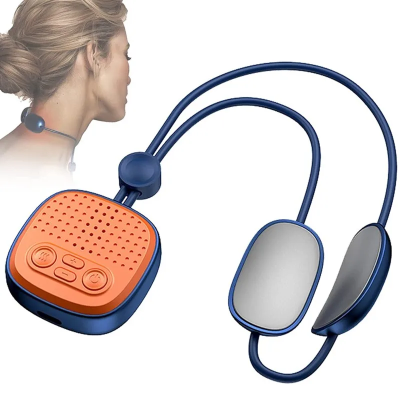 

Fashion Hanging Mini Neck Massager EMS Pulse Neck Pendant Cervical Spine Massage Device Pi Constant Temperature Hot Compress