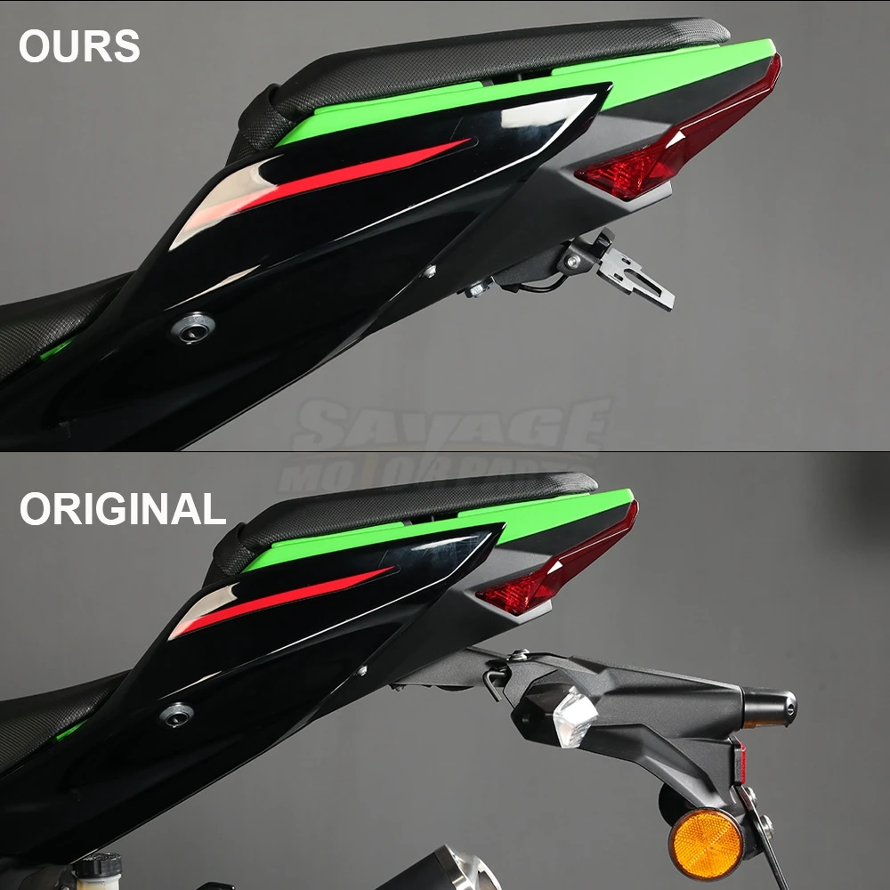 For Kawasaki Z400 Ninja400 2024 Motorcycle Adjustable Rear Tail Tidy Fender Eliminator License Plate Holder Ninja Z 300 250 2018 - Image 2