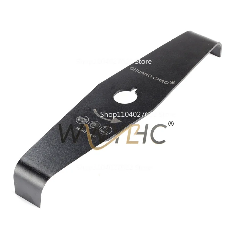 Suitable for 2T Teeth 300mm Long 12 Inch Lawn Mower Manganese Steel Blade 3.0 Thickened Scimitar