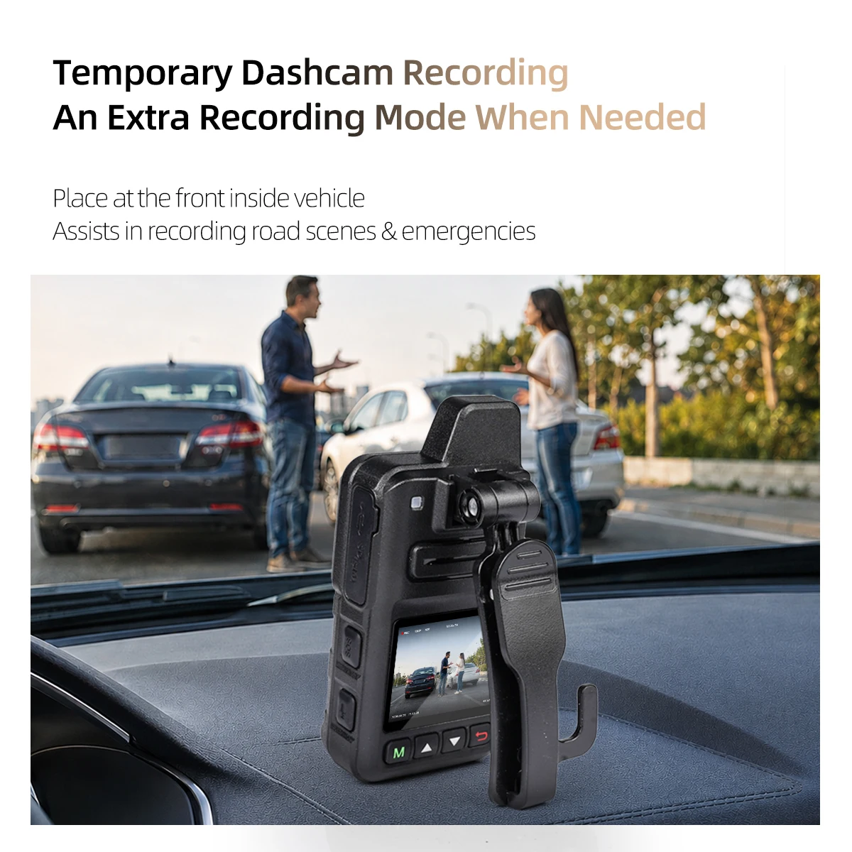 CT65 4G PoC Radio Body Camera 2K HD 1440P IR Night Vision 120° Wide Angle One-Key Record SOS Alarm Strobe Light 128GB TF Card