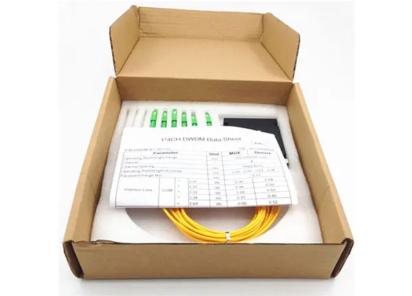 อุปกรณ์แยกสัญญาณความถี่สูงแบบมัลติเพล็กเซอร์ 2 4 8 16 ช่องสัญญาณ โมดูล 100G DWDM แบบมัลติเพล็กซ์และดีมัลติเพล็กซ์ ตัวแยกสัญญาณ dwdm