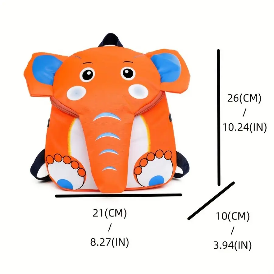 Tas punggung anak kartun gajah lucu, tas ransel anak, tas sekolah